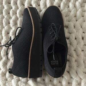 Eileen Fisher Black Wedges Sz 7